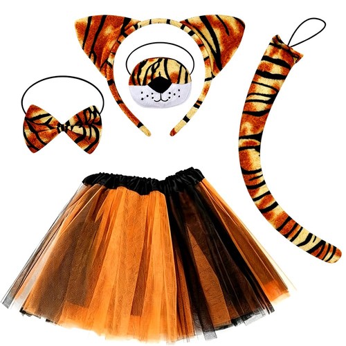 Tiger kostüm set teilig - kostüm,