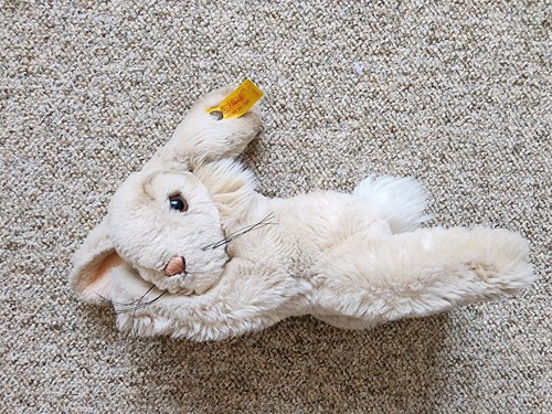 Vintage steiff hase liegend - hase,