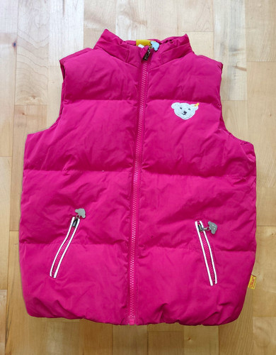 Knallpinke mädchen steppweste - mädchen,